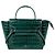 Céline Borsa a mano Celine in pelle goffrata verde