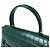 Céline Borsa a mano Celine in pelle goffrata verde - vista 10