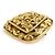 Broche Chanel em metal dourado - vista 3