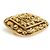 Broche Chanel em metal dourado - vista 4