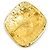 Broche Chanel em metal dourado - vista 5
