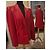 Blazer Escada in pelle rossa con decorazioni di perline - vista 2