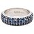 Anillo Loewe Pave Thin de plata y cristal azul - vista 4