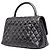 Coco Handle Borsa Chanel Matelassé 29 in Gray Gunmetal - vista 2