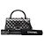 Coco Handle Borsa Chanel Matelassé 29 in Gray Gunmetal - vista 7