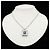 Colgante de Collar Cubo Cuadrado CHANEL Coco Mark - vista 8