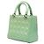 Christian Dior Lady Dior Medium Handtasche 2-Way aus Lackleder - Ansicht 2