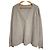 Autre Marque Deuxieme Classe Oversized Strickpullover aus Wolle und Kaschmir mit V-Ausschnitt