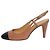 Chanel Zapatos slingback de cuero marrón - size EU 38