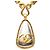 Collana vintage a catena a forma di goccia Chanel Coco Mark