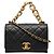 Bolsa de Ombro Chanel Coco Mark Matelassé com Corrente