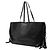 Autre Marque Saint Laurent Shopper aus schwarzem Leder mit Fransen - Ansicht 2