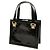 Sac à main Versace en cuir noir - vue 2