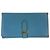 Hermès Cartera larga tri-fold Hermes Bearn en Light Blue