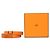 Hermès Cinto Hermes Mall H em Orange/Red - vista 7
