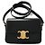 Céline Celine Teen Triomphe Tasche glänzendes schwarzes Leder