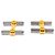 Gemelli Cartier Santos in argento e oro giallo