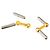 Gemelli Cartier Santos in argento e oro giallo - vista 8