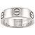 Anello Cartier Love in platino - vista 3