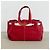 Borsa Tote in pelle rossa con monogramma Carolina Herrera - vista 6