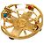 Broche Chanel Logo Multicolor Dorée - vue 3