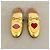 Mules Gucci Princetown pelle oro Heart & Lips - vista 4
