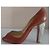 Christian Louboutin CL Peep-toe Pumps camel Leder gravierter silberner Absatz - Ansicht 7