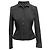 Chaqueta ajustada de lana con ribetes de seda Chanel negra Talla FR 38