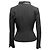 Chaqueta ajustada de lana con ribetes de seda Chanel negra Talla FR 38 - vista 4