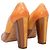 Miu Miu Color Block Brogue Pumps Orange & Brown Größe 36.5 - Ansicht 3