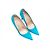 Manolo Blahnik Pumps aus Wildleder mit spitzer Kappe Turquoise Größe 37 - Ansicht 2