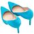 Manolo Blahnik Pumps aus Wildleder mit spitzer Kappe Turquoise Größe 37 - Ansicht 3