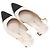Décolleté slingback a punta Chanel Vintage Bianco & Nero Taglia 37 - vista 3