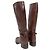 Vintage Brown Prada Knee-High Buckle Boots Size 38.5 - view 4