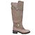 Botas altas con hebilla Fendi Taupe Talla 39