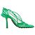 Décolleté con lacci alla caviglia in mesh e pelle Bottega Veneta Verde Taglia 38