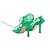 Décolleté con lacci alla caviglia in mesh e pelle Bottega Veneta Verde Taglia 38 - vista 4