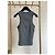 Canotta Slim a Costine Miu Miu Grigia in Cotone con Logo - vista 2
