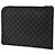 Bolso de mano Louis Vuitton Damier Graphite Pochette Jour GM negro - vista 2