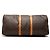 Sac de voyage Louis Vuitton Monogram Keepall Bandouliere 60 Marron - vue 3