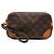 Borsa a pochette Louis Vuitton Monogram Marly Dragonne PM Marrone
