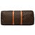 Brown Louis Vuitton Monogram Keepall 60 Travel Bag - view 3