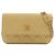 Gelbe Chanel CC gesteppte Lammleder-Clutch mit Kette und Crossbody-Gurt