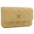 Gelbe Chanel CC gesteppte Lammleder-Clutch mit Kette und Crossbody-Gurt - Ansicht 11