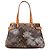 Sac cabas horizontal Louis Vuitton Monogram Dentelle Batignolles marron