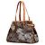 Sac cabas horizontal Louis Vuitton Monogram Dentelle Batignolles marron - vue 2
