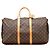 Sac de voyage Louis Vuitton Monogram Keepall Bandouliere 50 Marron