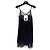 Vestido camisola de renda preto Chanel