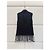 Chanel Ärmelloses Spitzenkleid mit Perlen Schwarz - Ansicht 2