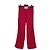 Céline Rote Baumwollhose mit weißen Streifen